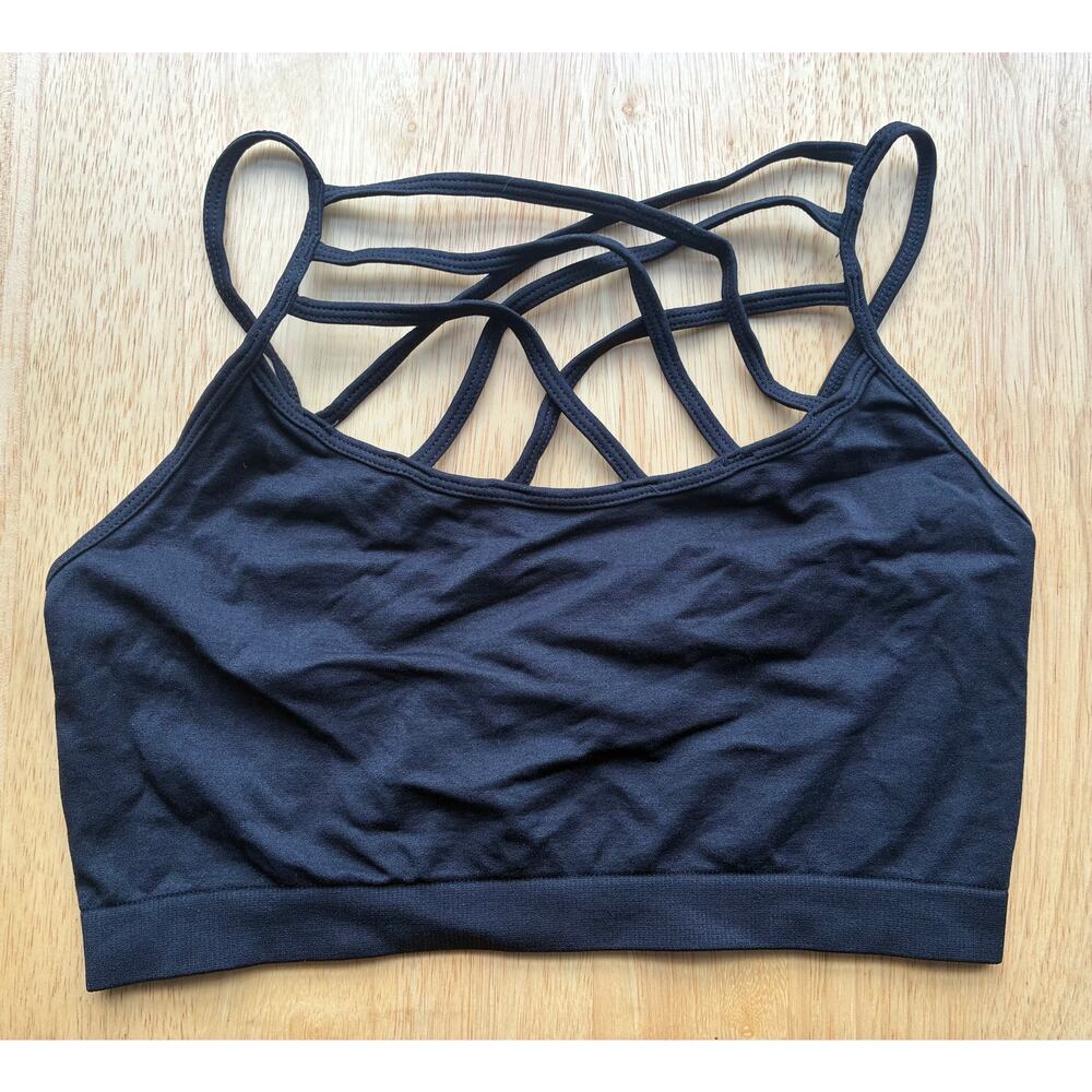 Zenana Outfitters Bralette Strappy Black - Picture 4 of 5